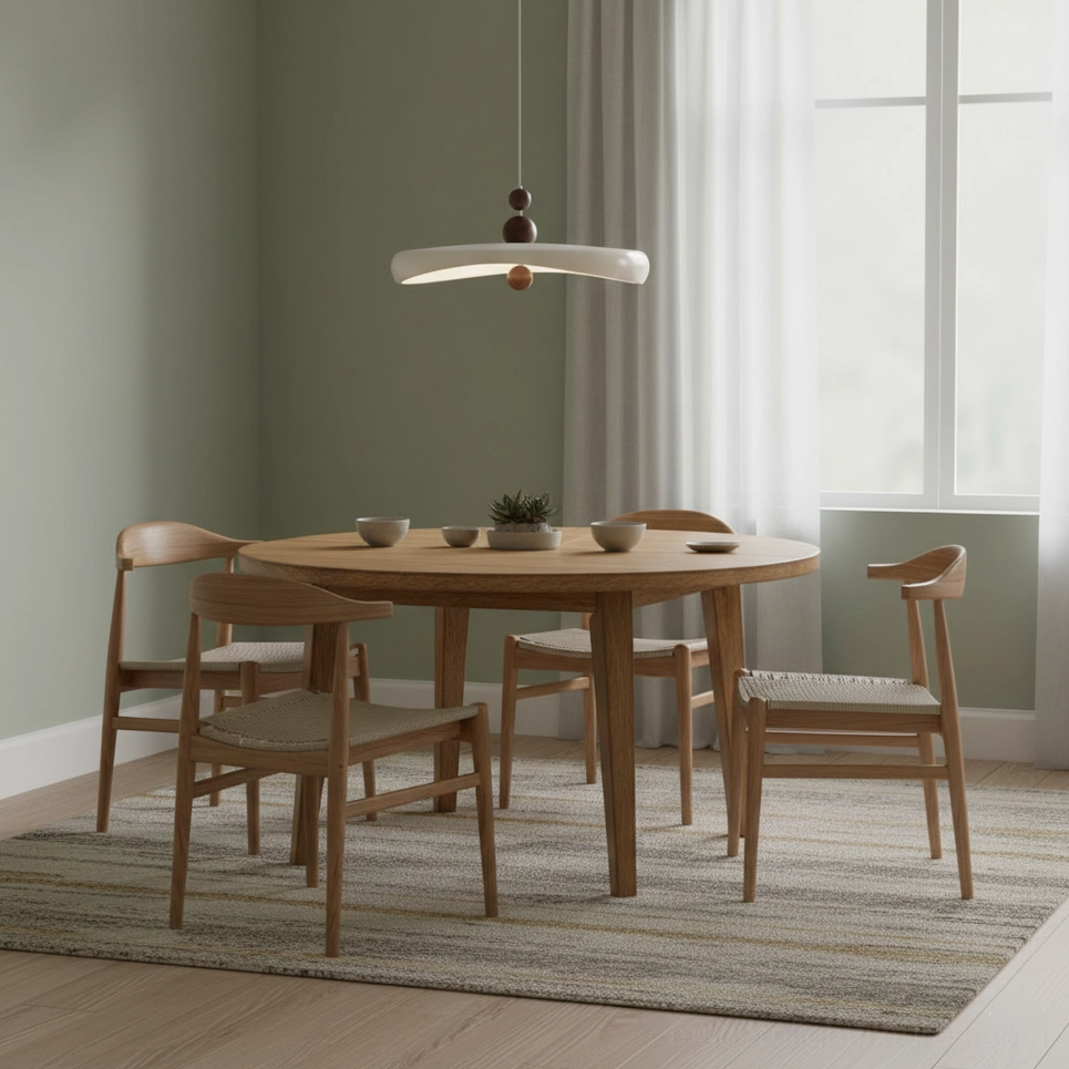Talon pendant fixture installed in contemporary home interior with mid-century modern styling
