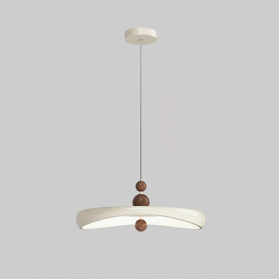 Talon pendant light available in multiple sizes 20cm 42cm 52cm 60cm diameter with walnut and white options