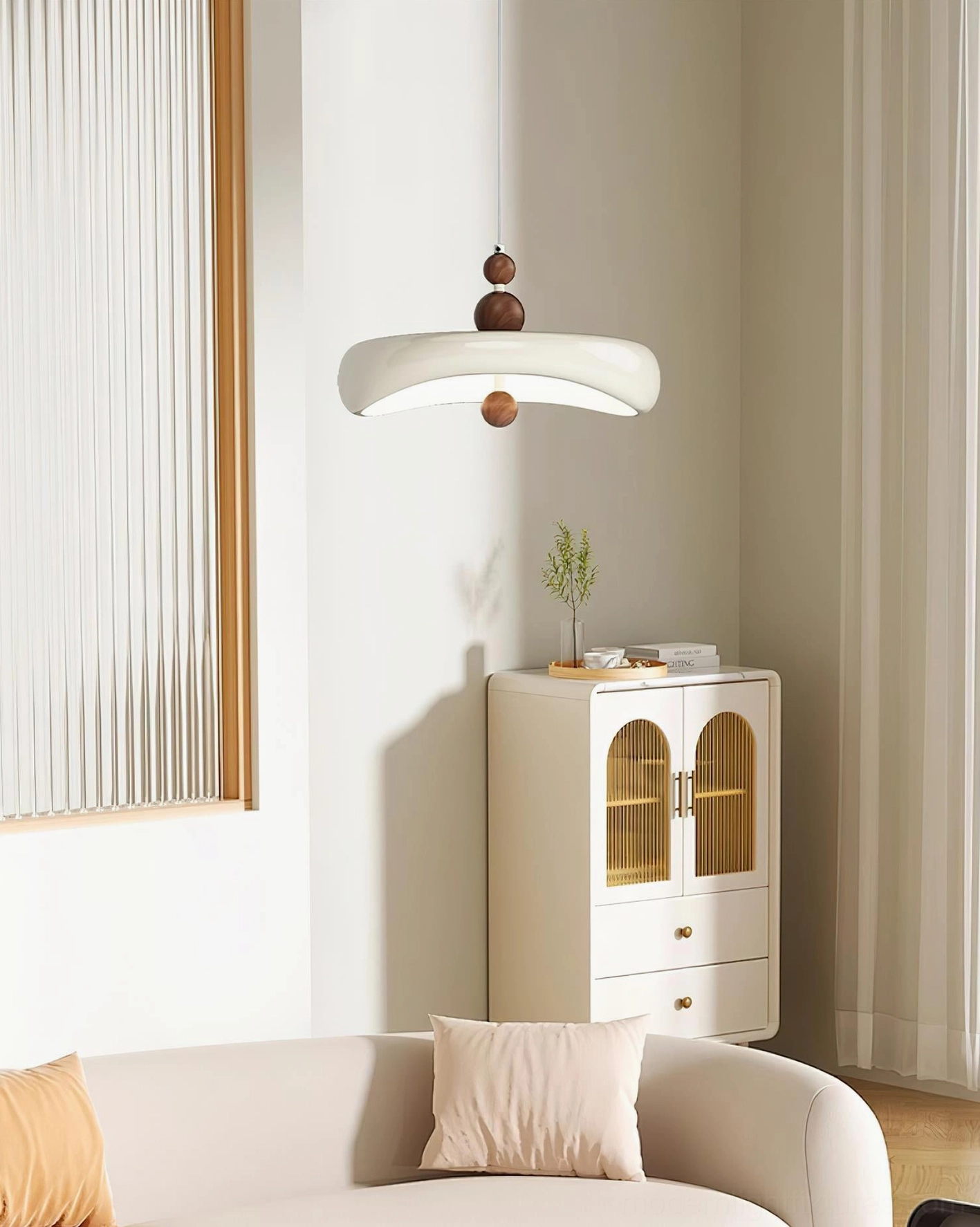 Talon modern pendant light in warm 3000K color temperature for intimate ambient dining light