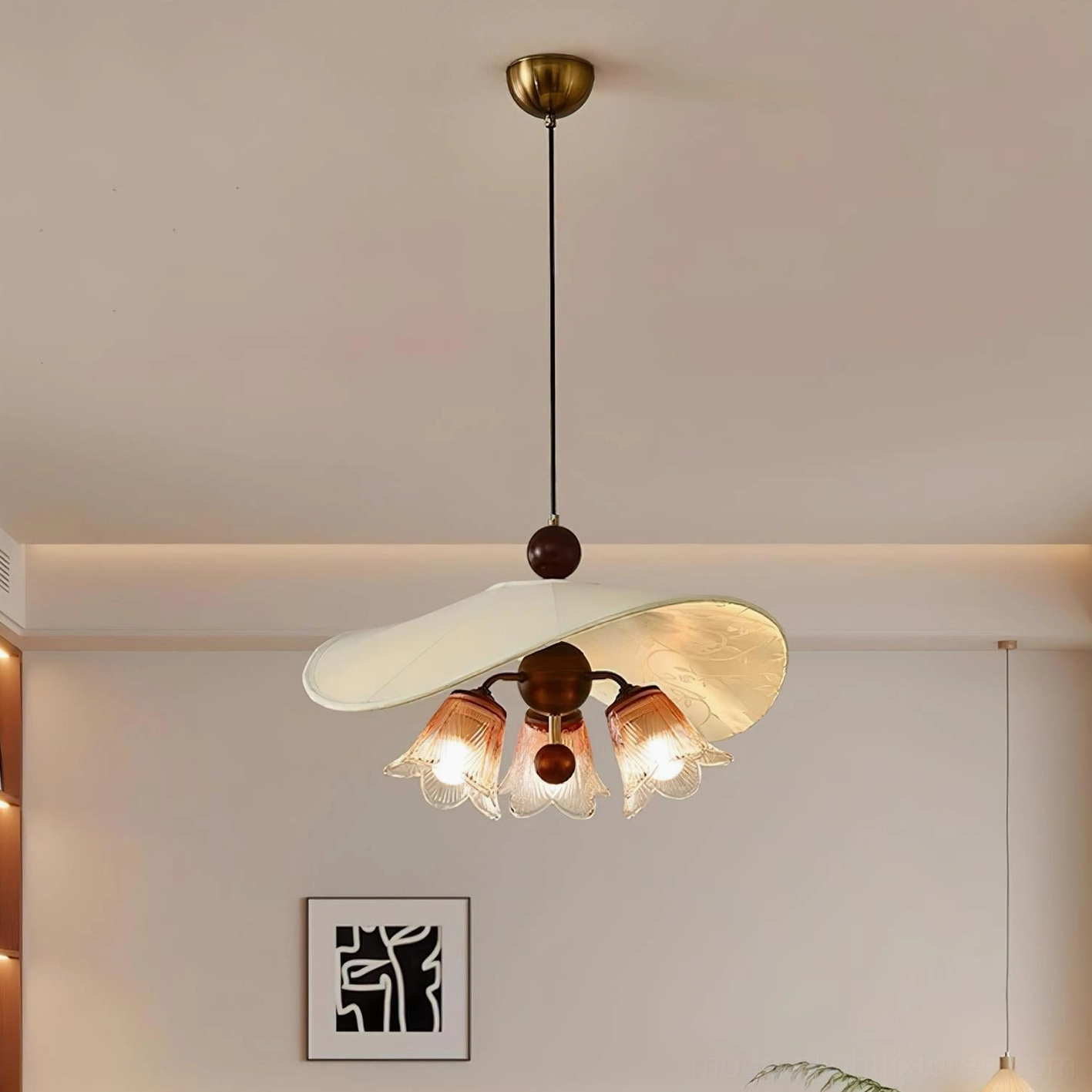 Talvera pendant light color options including brushed bronze white caramel and green finishes