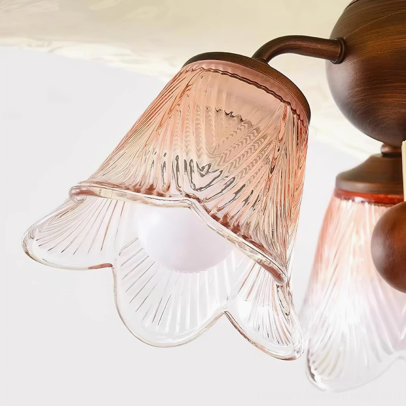 Talvera pendant lamp suspended from sloped ceiling showing adaptable mounting compatibility