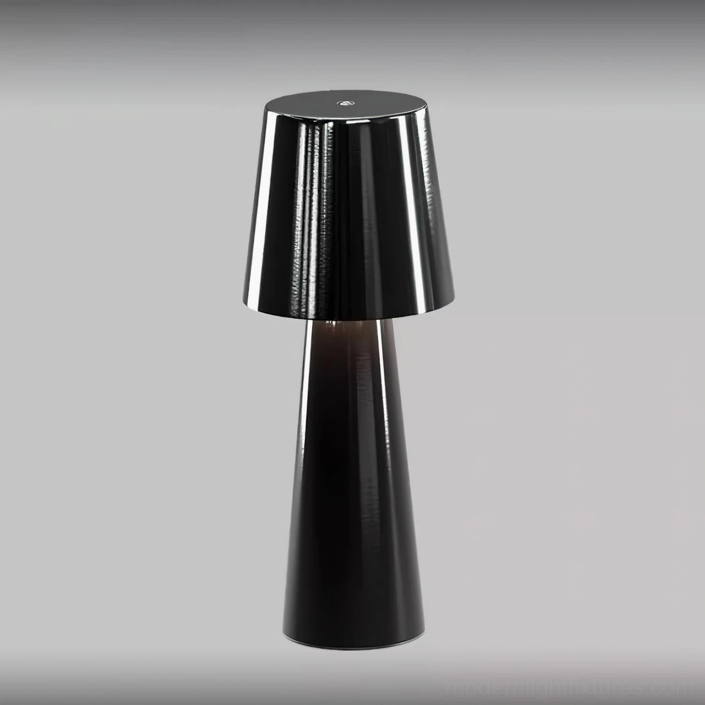 Modern tapered table lamp aluminum ceramic construction durable materials quality
