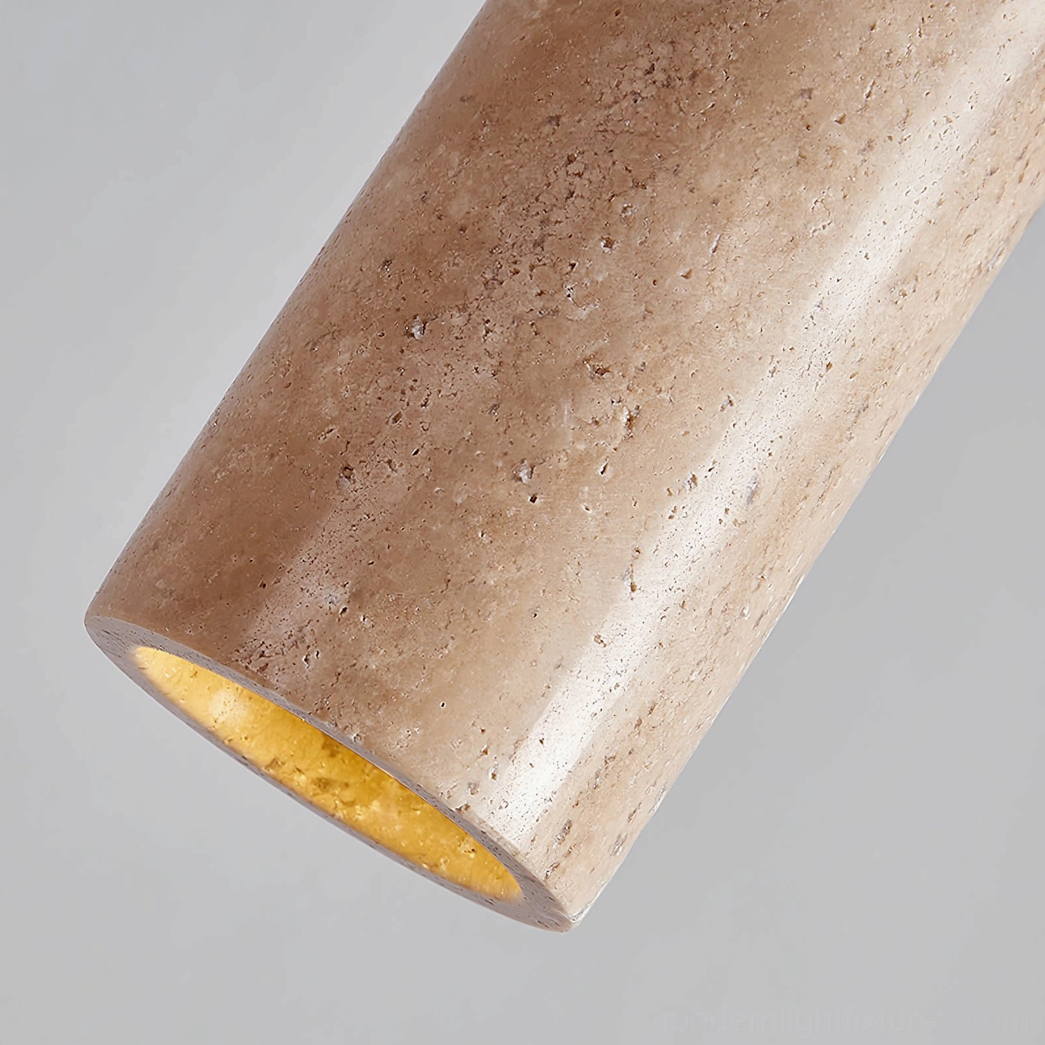 Tavolo travertine pendant light modern home office workspace accent lighting installation