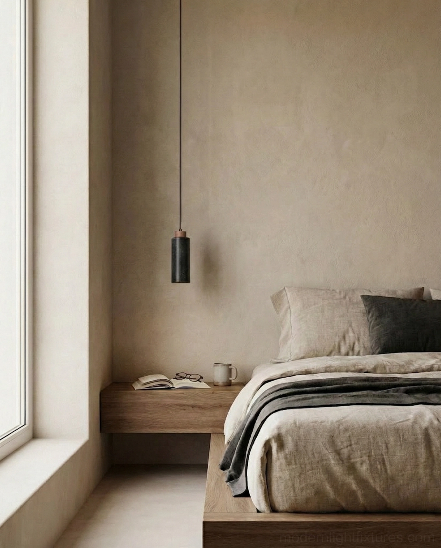 Tavolo stone pendant light fixture wabi-sabi aesthetic natural material beauty