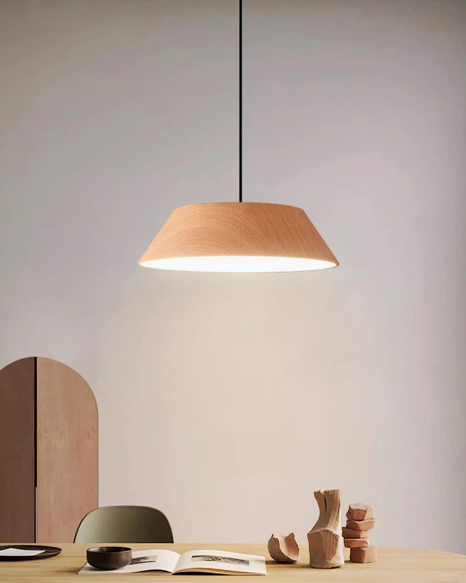 Tekio contemporary pendant light Scandinavian minimalist interior design mid-century modern aesthetic