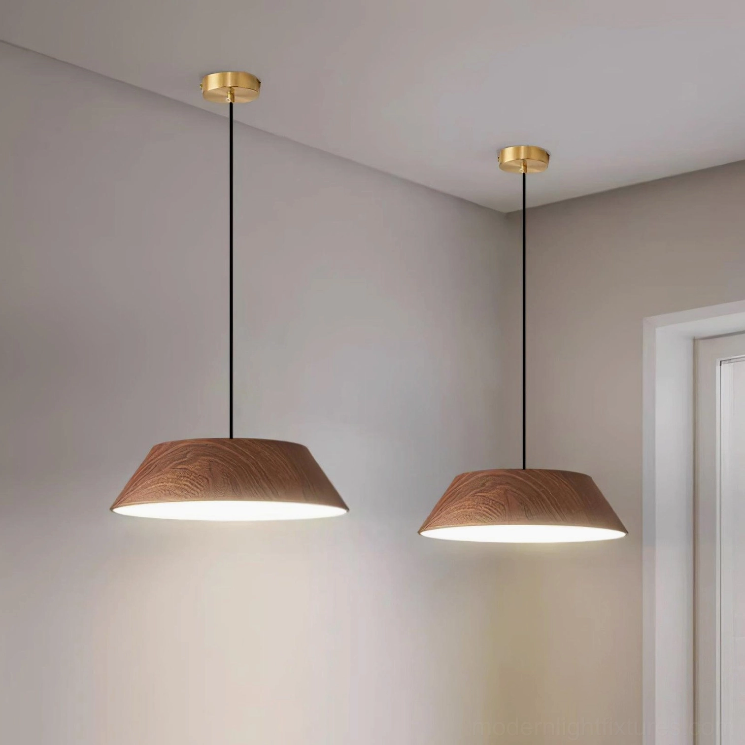 Tekio wood pendant light creative ambient lighting dining space sophisticated design statement