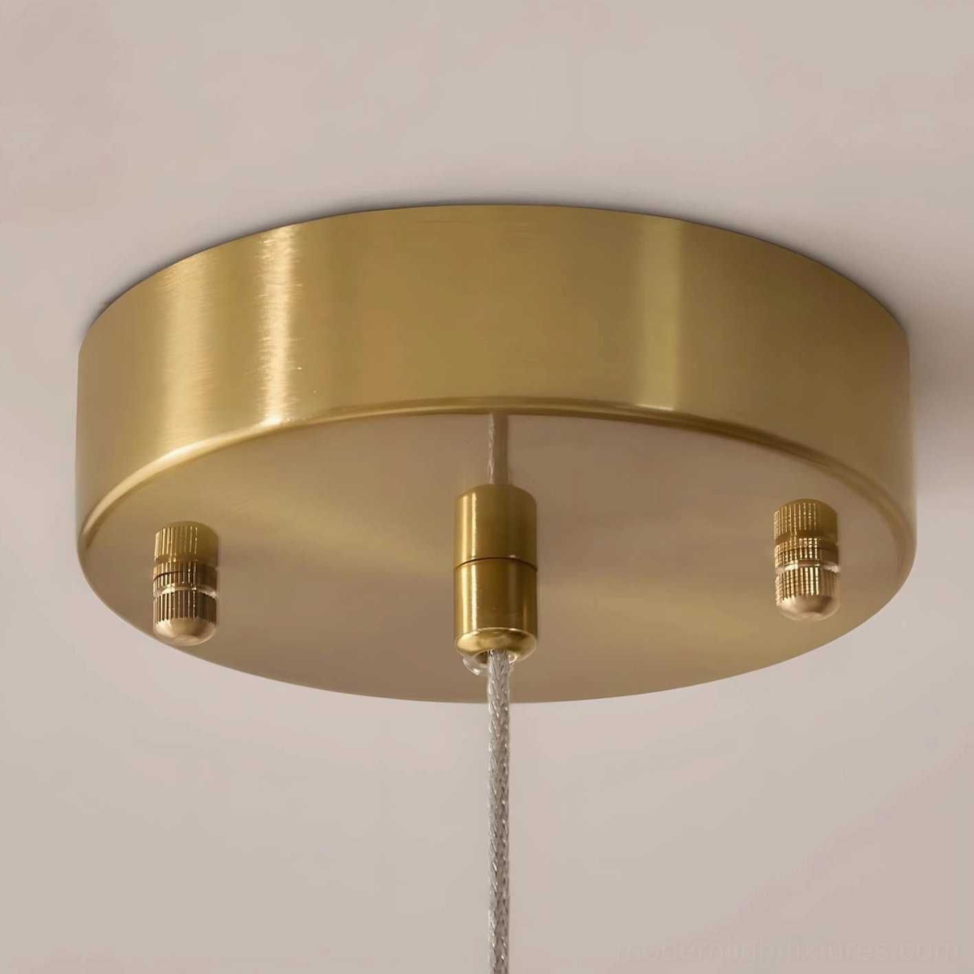 Tenera fabric pendant lamp installed in scandinavian style interior with natural wood