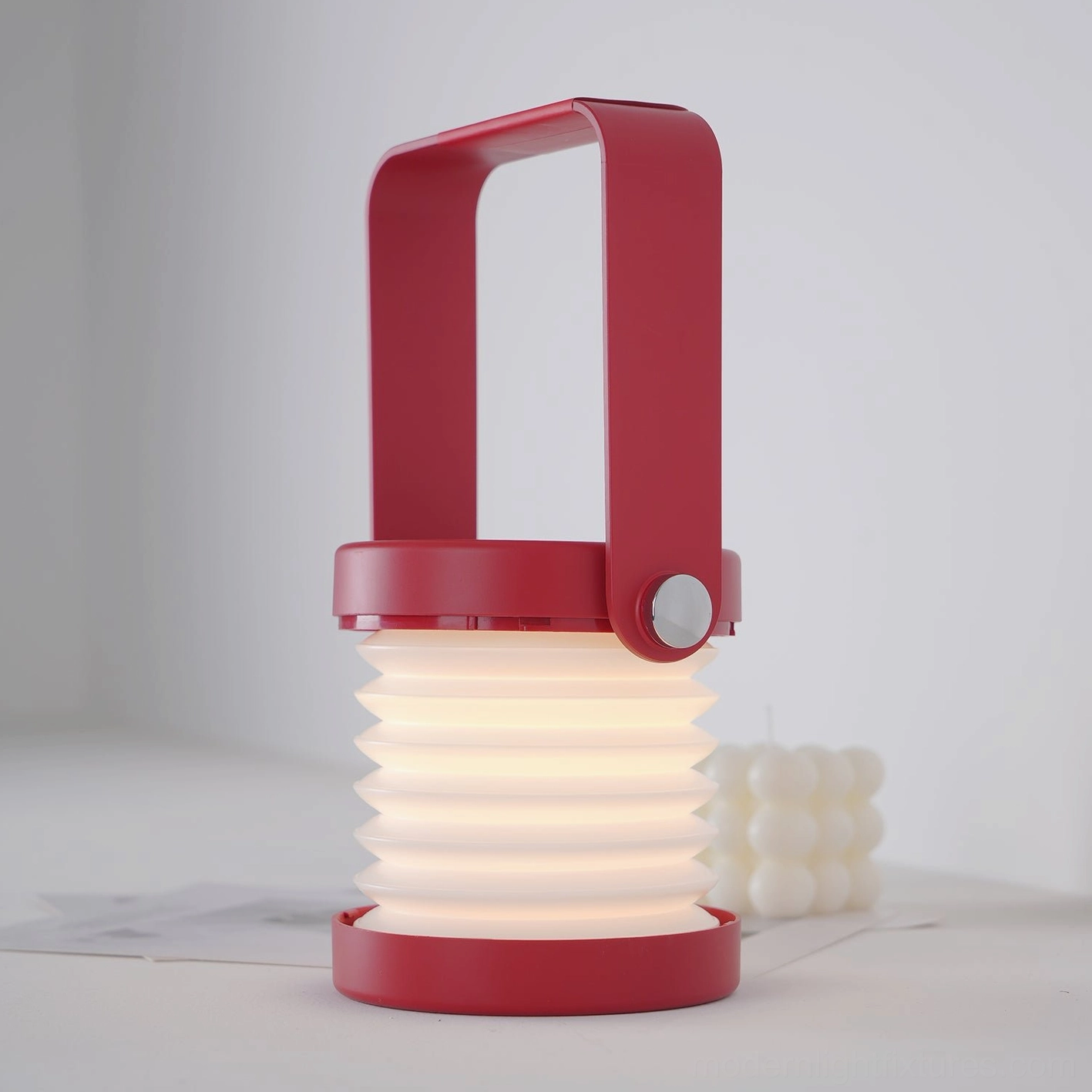Terna Portable Table Lamp - 50000-hour LED lifespan integrated lighting technology demonstration