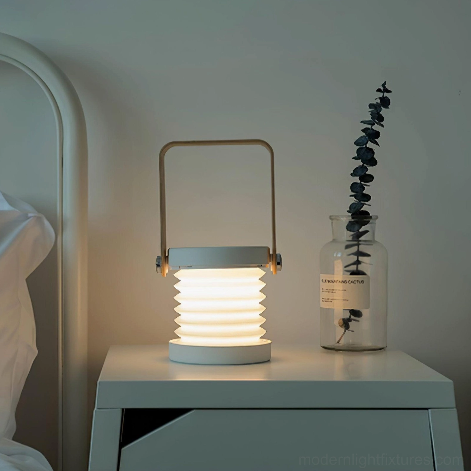 Terna Portable Table Lamp - Indoor and outdoor versatile use shown in living space with modern decor
