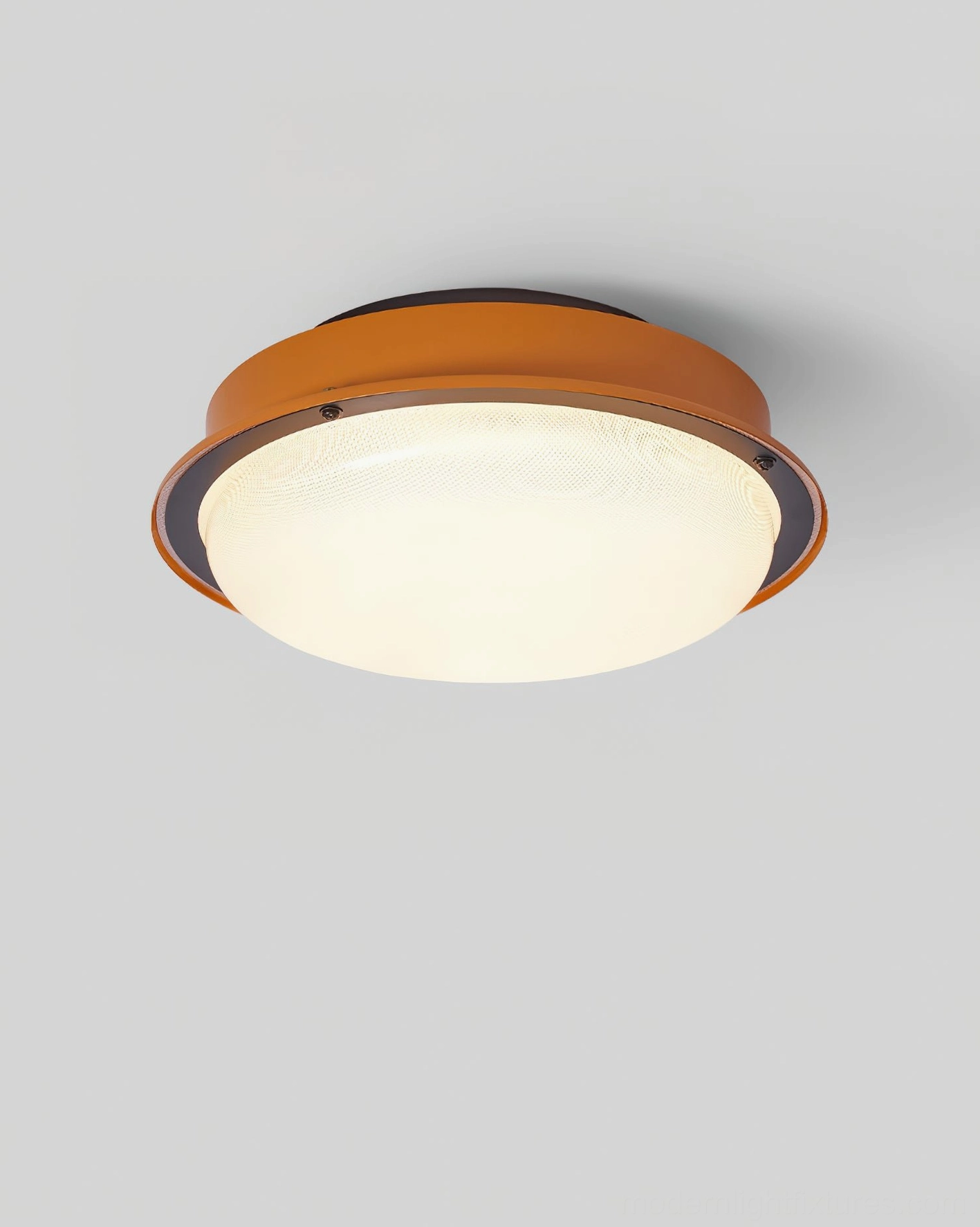 Terraced stack modern ceiling light fixture showing acrylic diffuser panel and metal frame construction