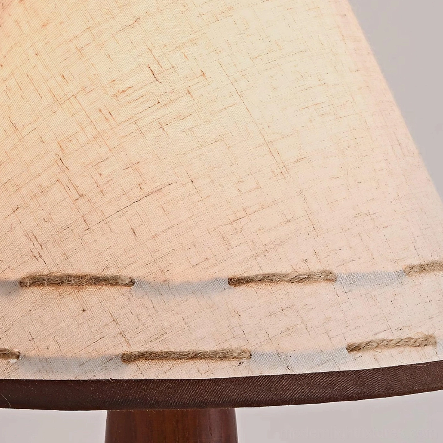 Terracotta table lamp installed in home setting - functional elegance and ambient lighting