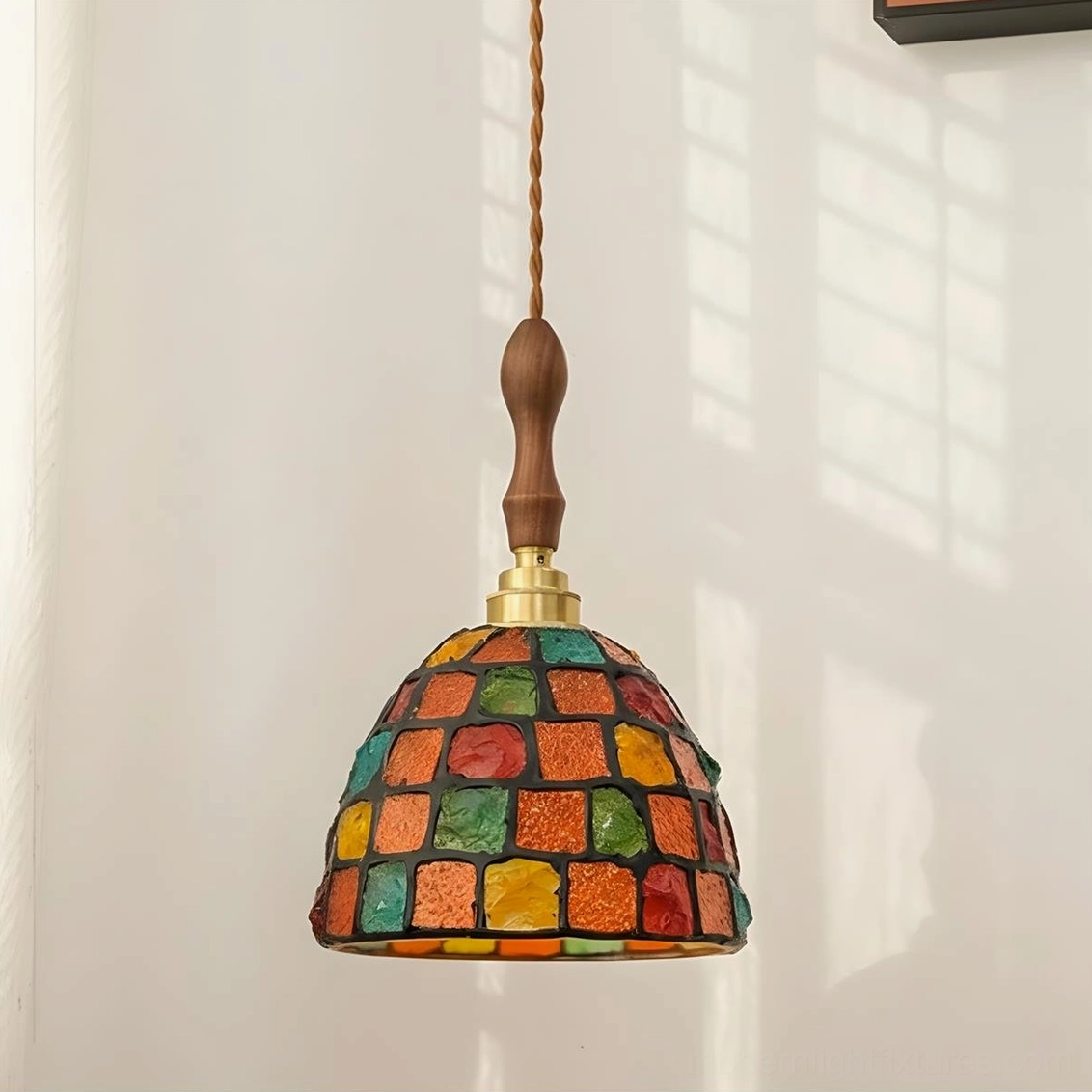 Tessaro pendant lamp with dimmer compatible E26 E27 socket and universal voltage specifications