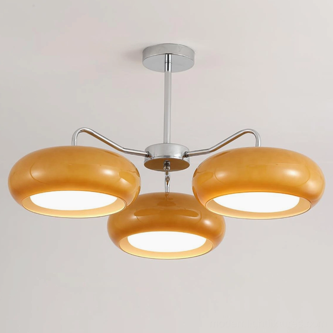 Tetra geometric 3-light ceiling pendant - modern fixture design detail and craftsmanship
