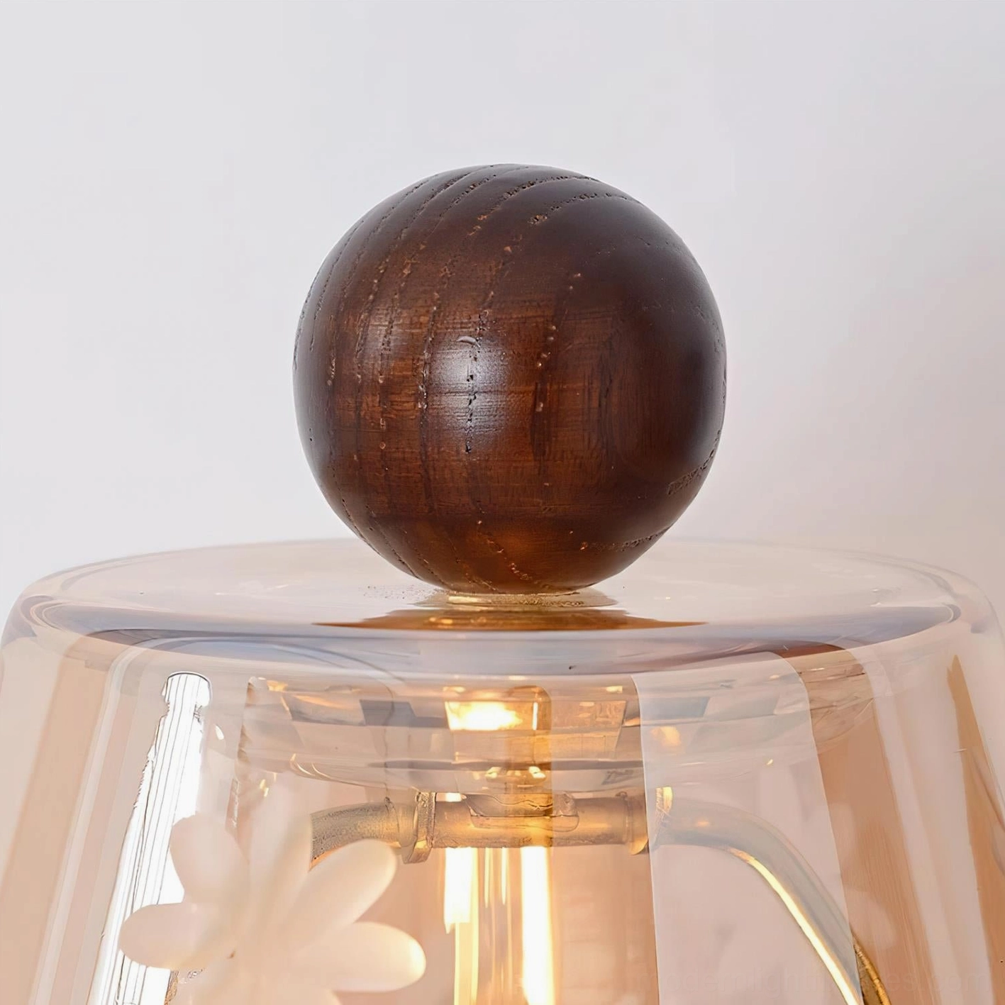 Tilda table lamp with E14 socket and push-button cord switch, technical assembly and components view