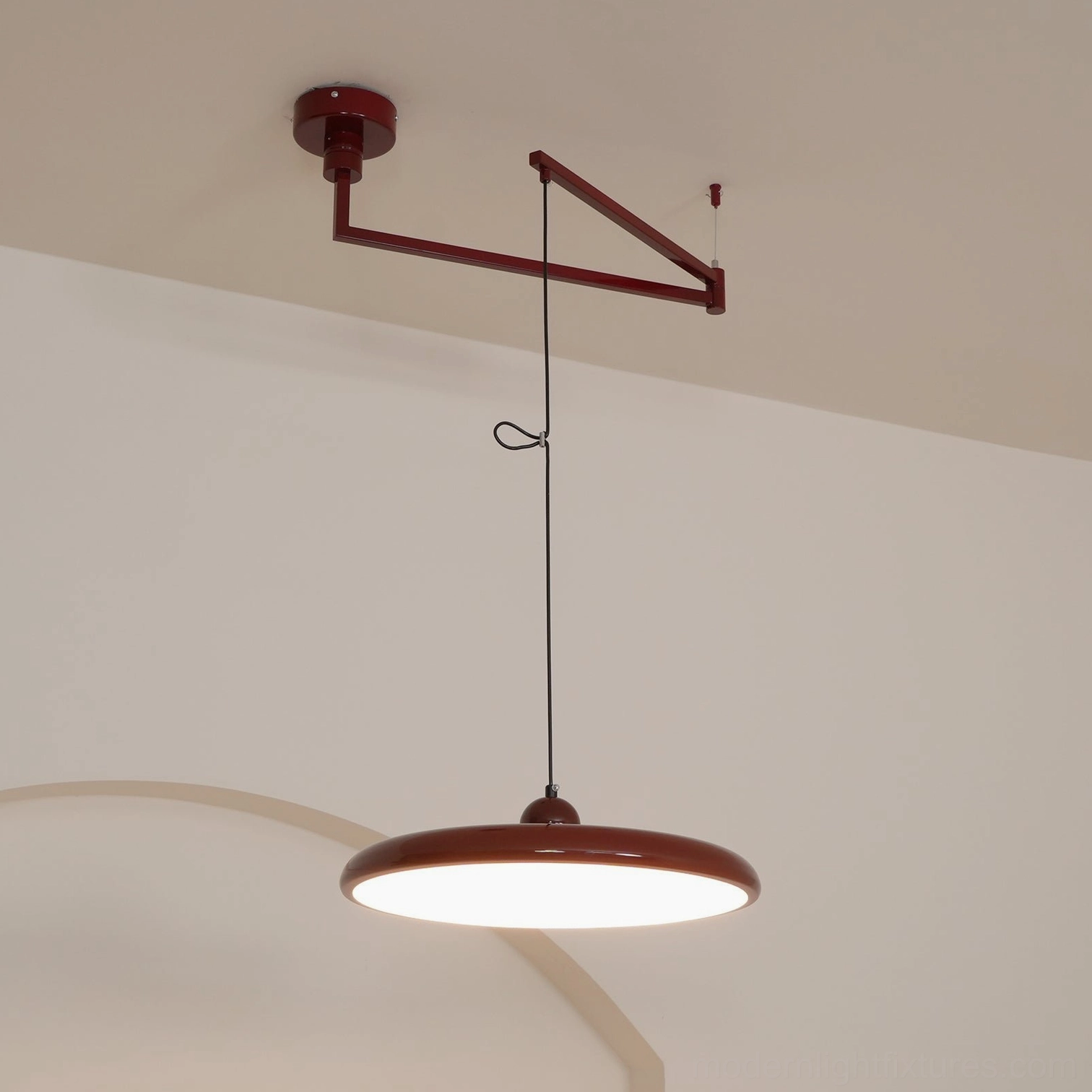 Tizio pendant lamp with remote control dimmer option demonstrating smart lighting flexibility