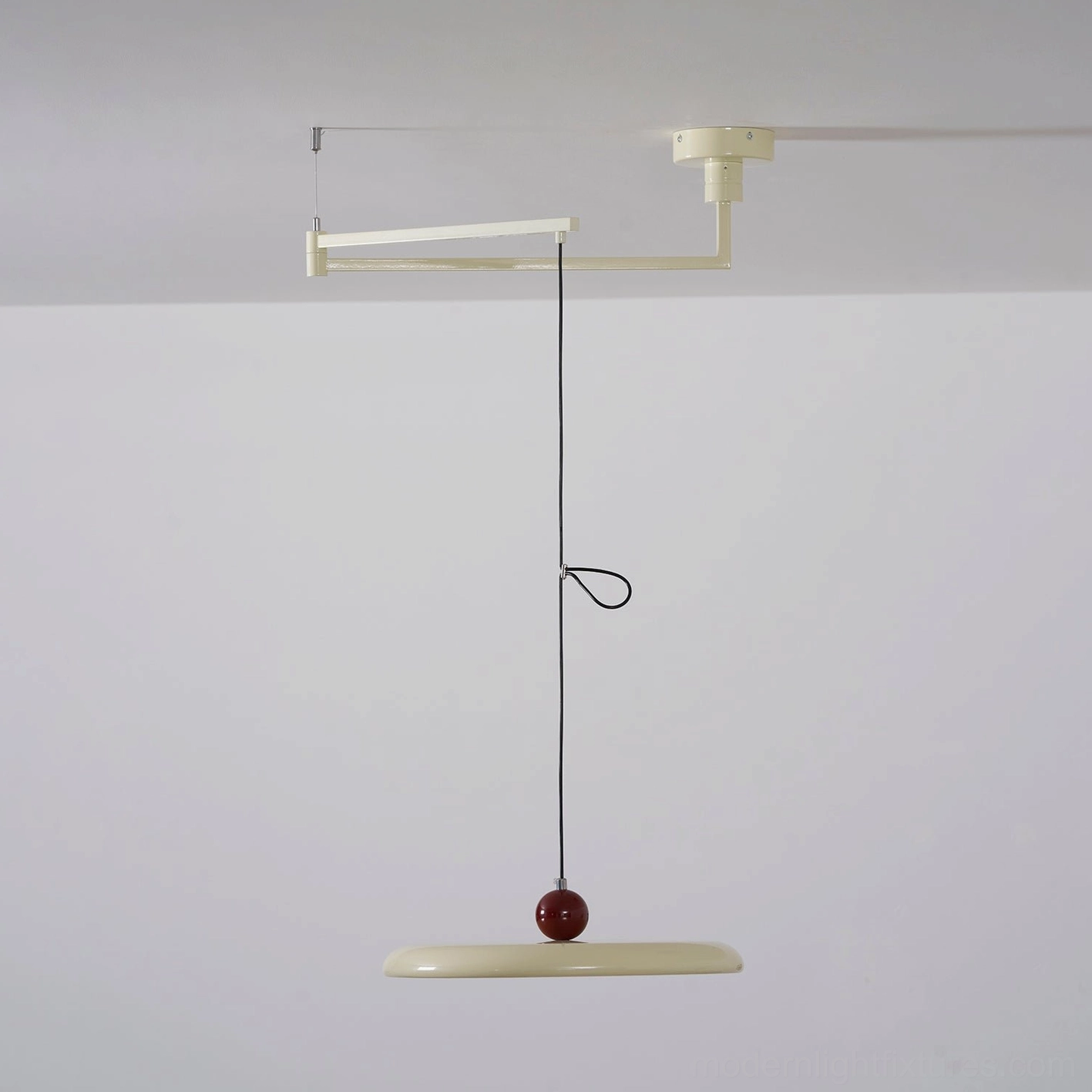 Tizio pendant lamp with thyristor dimmer creating smooth dimming without flicker