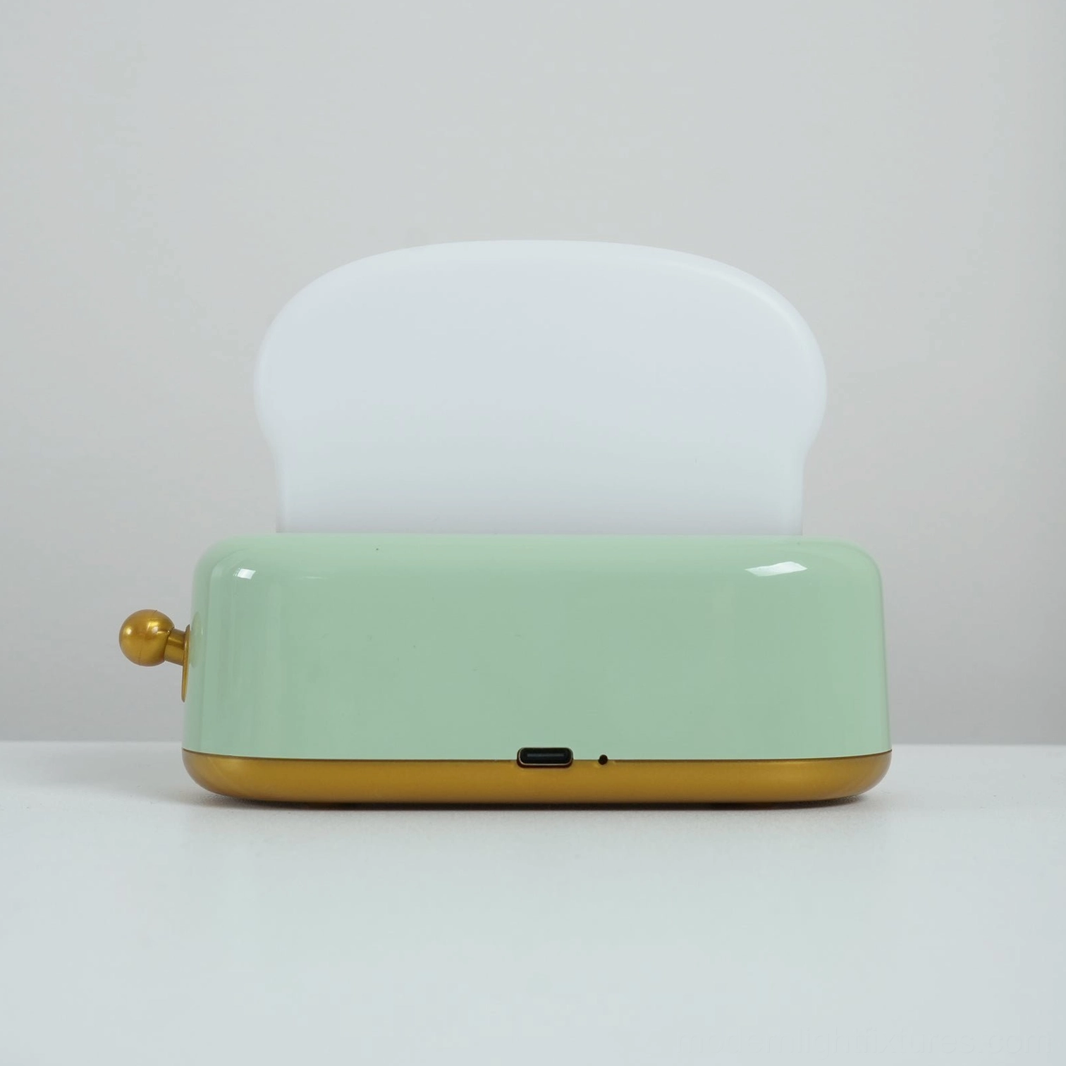 Toaster table lamp vintage-inspired 1950s-60s design language applied to modern lighting