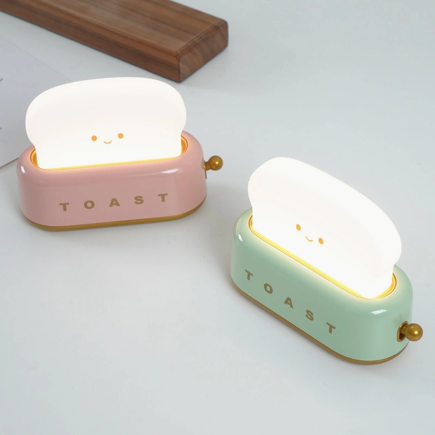 Toaster-style table lamp compact decorative light source perfect for accent layered lighting