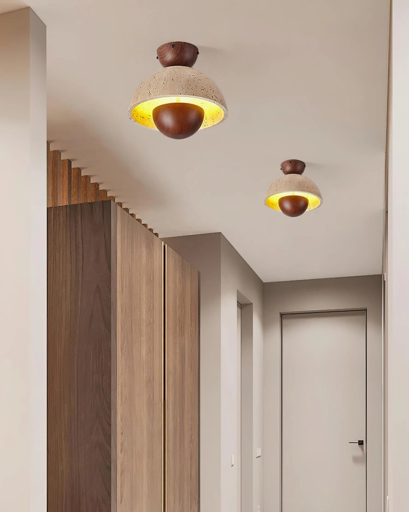 Toccata integrated LED ceiling light fixture warm ambient glow modern home lighting