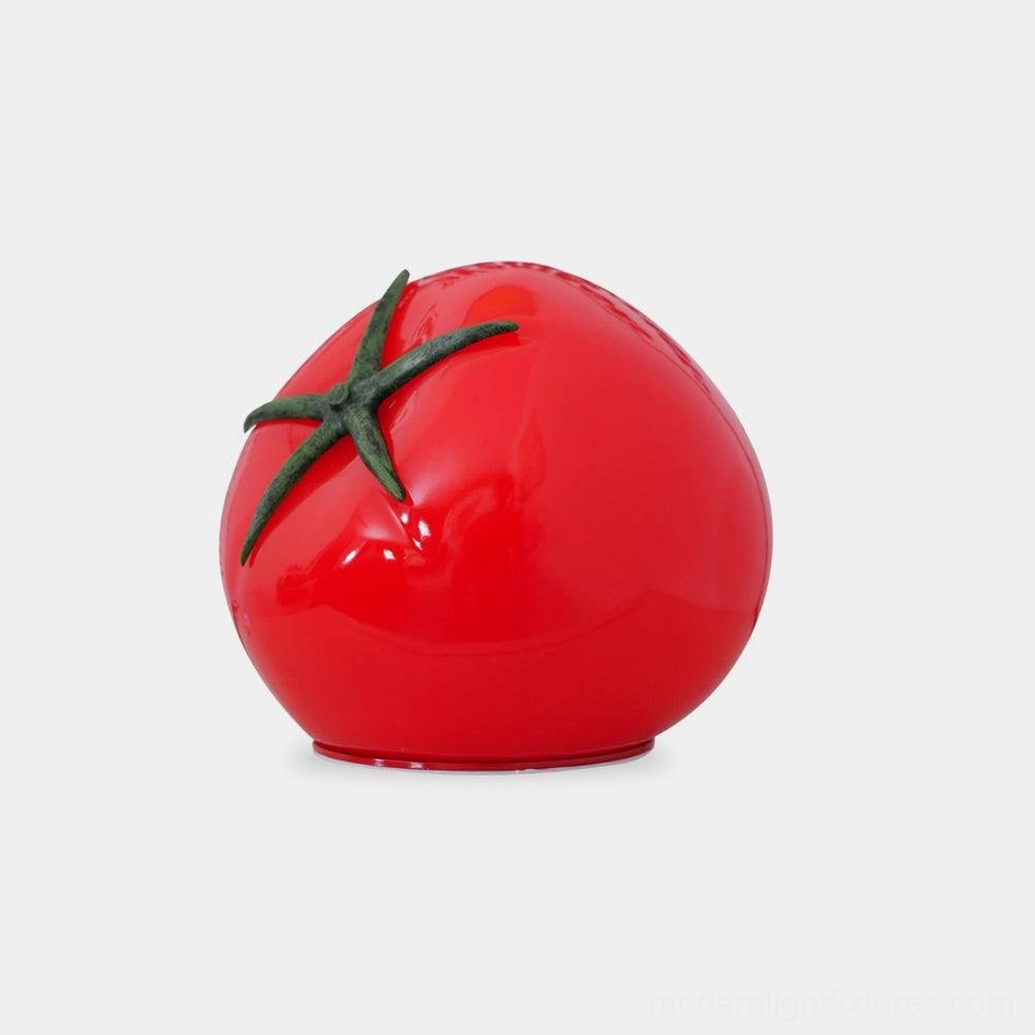 Tomato table lamp botanical-inspired contemporary lighting with naturalistic green stem detail