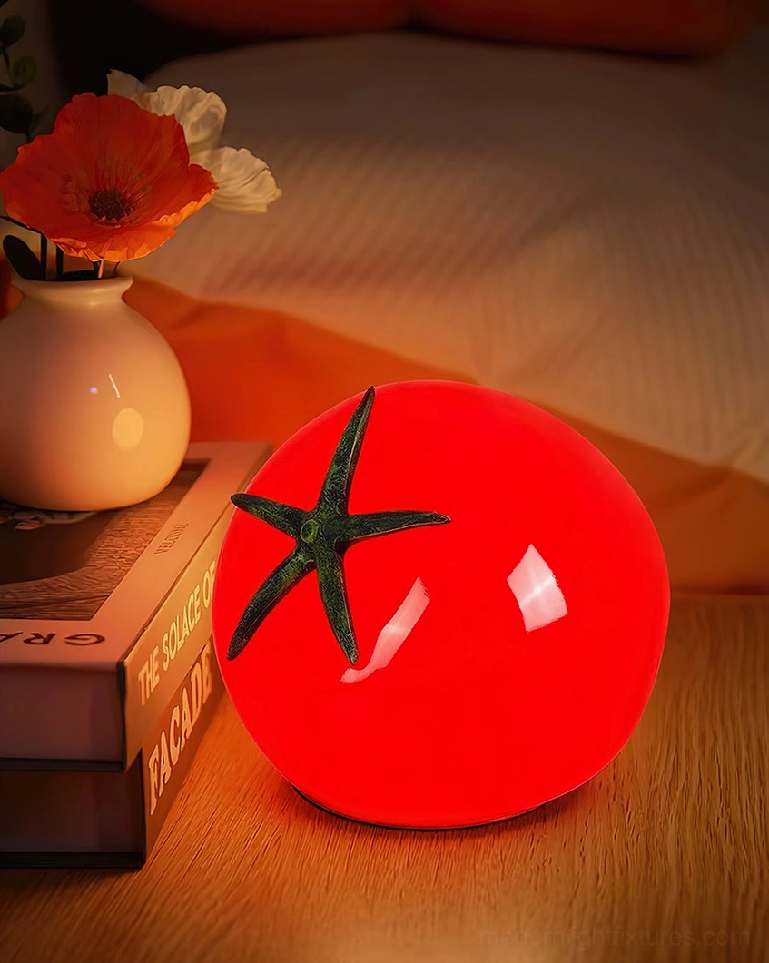 Tomato resin table lamp international certification North America Europe Australia