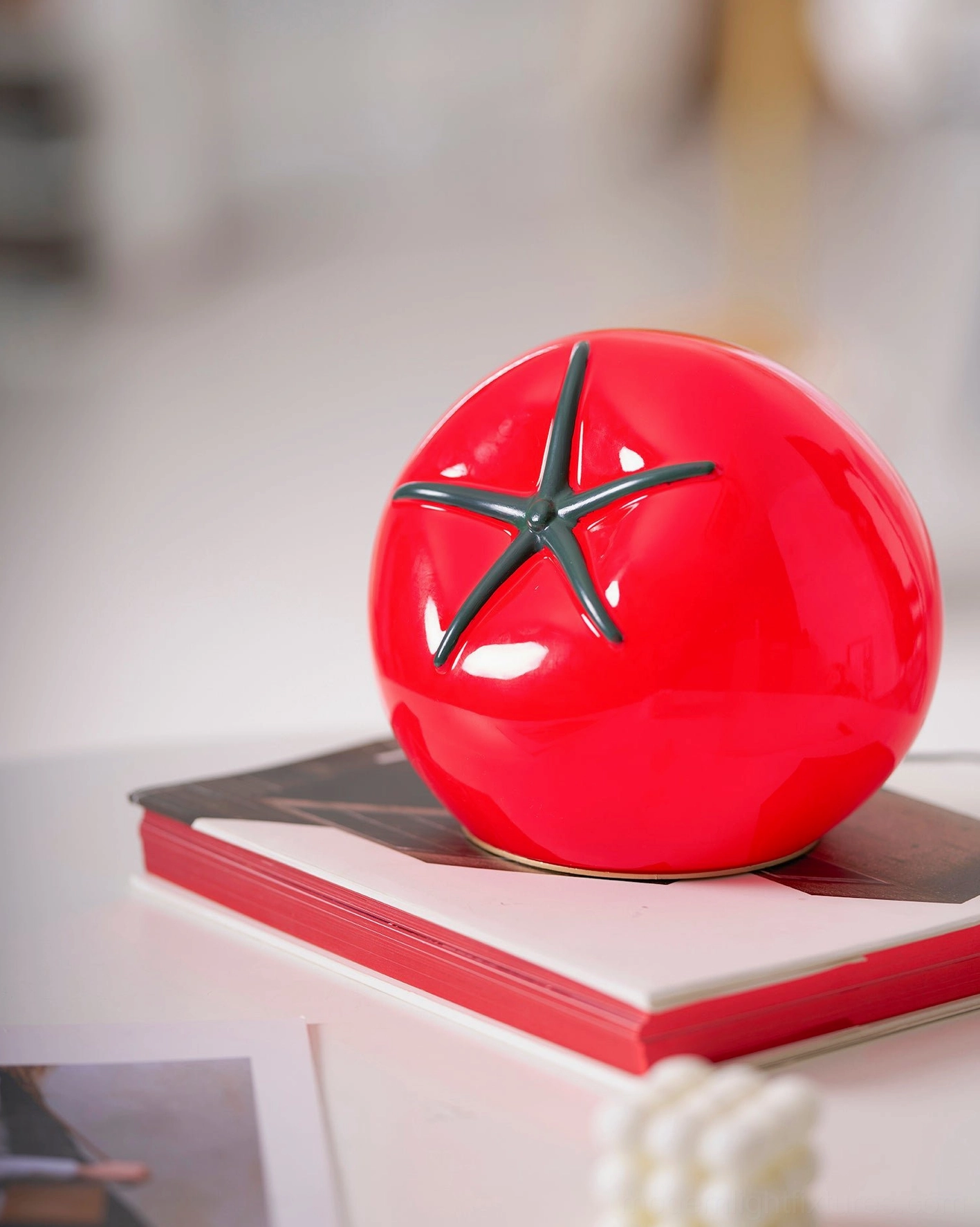 Tomato table lamp interior design trend forecast emerging aesthetic movement