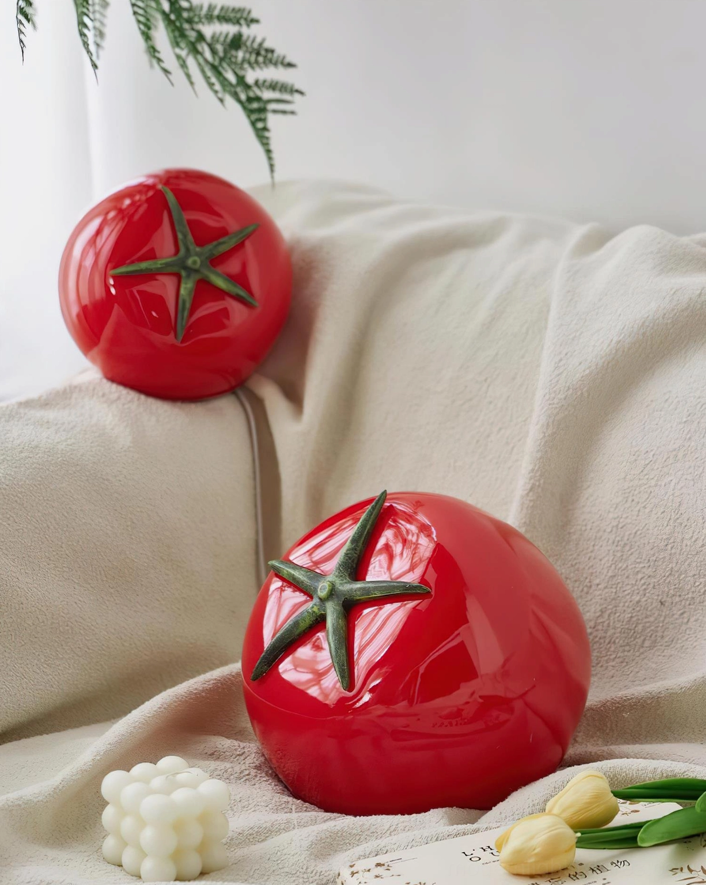 Tomato table lamp new maximalism interior trend bold sculptural form lighting