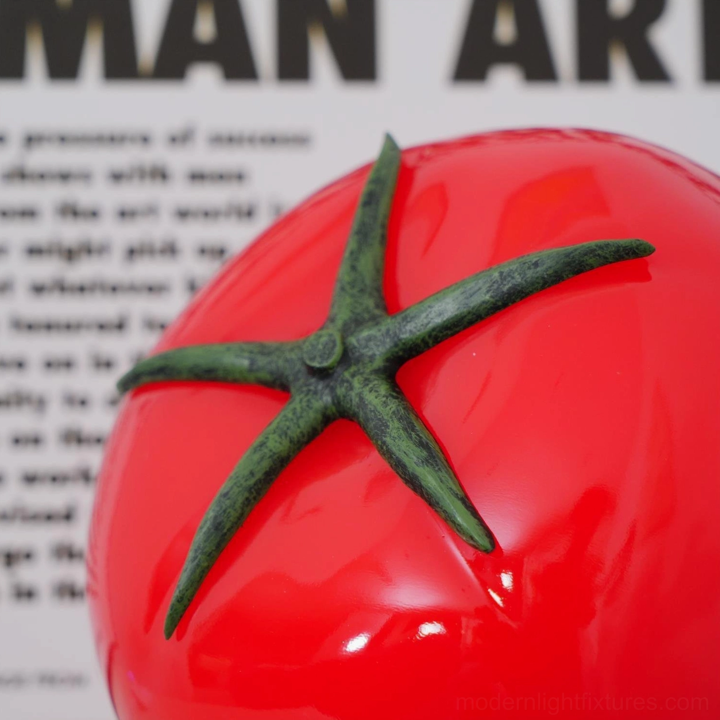 Tomato table lamp statement-making light fixture contemporary design revolution