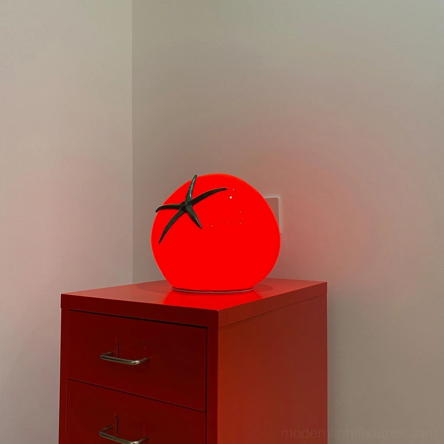 Tomato table lamp warm white 3000K color temperature cozy ambient lighting