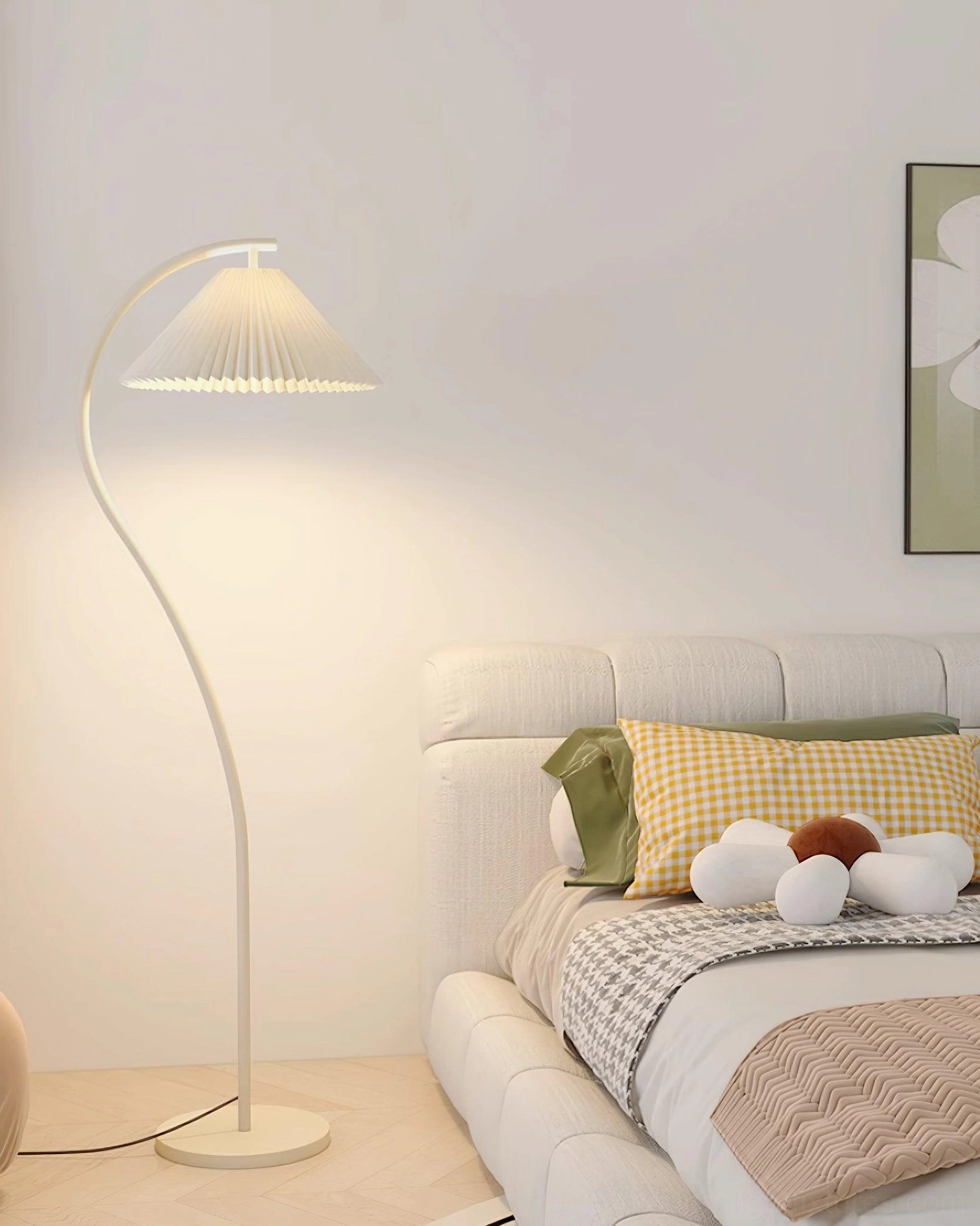 Tove floor lamp multiple color options black white beige gold, interior design choice