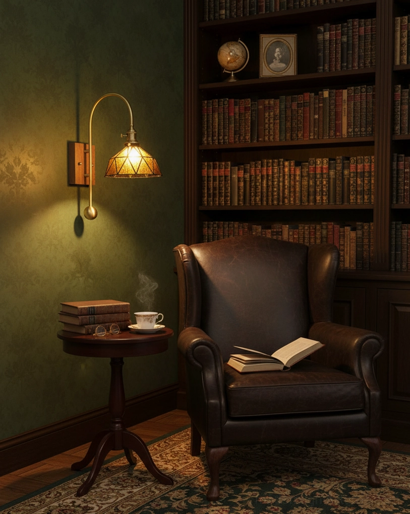 Transitional wall sconce bridging modern and traditional interior design styles