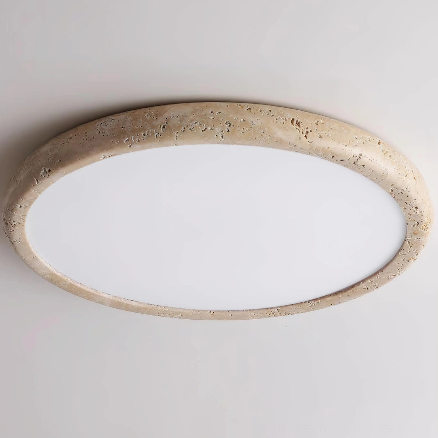 Kleine travertine ceiling light scandinavian minimalist interior styling