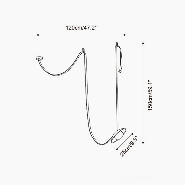 Single head travertine chandelier technical drawing with dimension specifications, orthographic schematic view