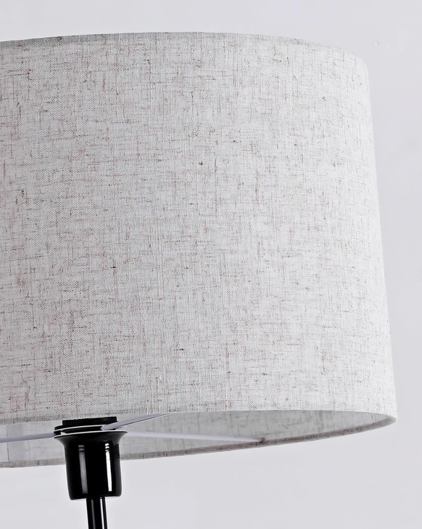 Travertine stone floor lamp in styled room setting - architectural modern lighting for contemporary interior