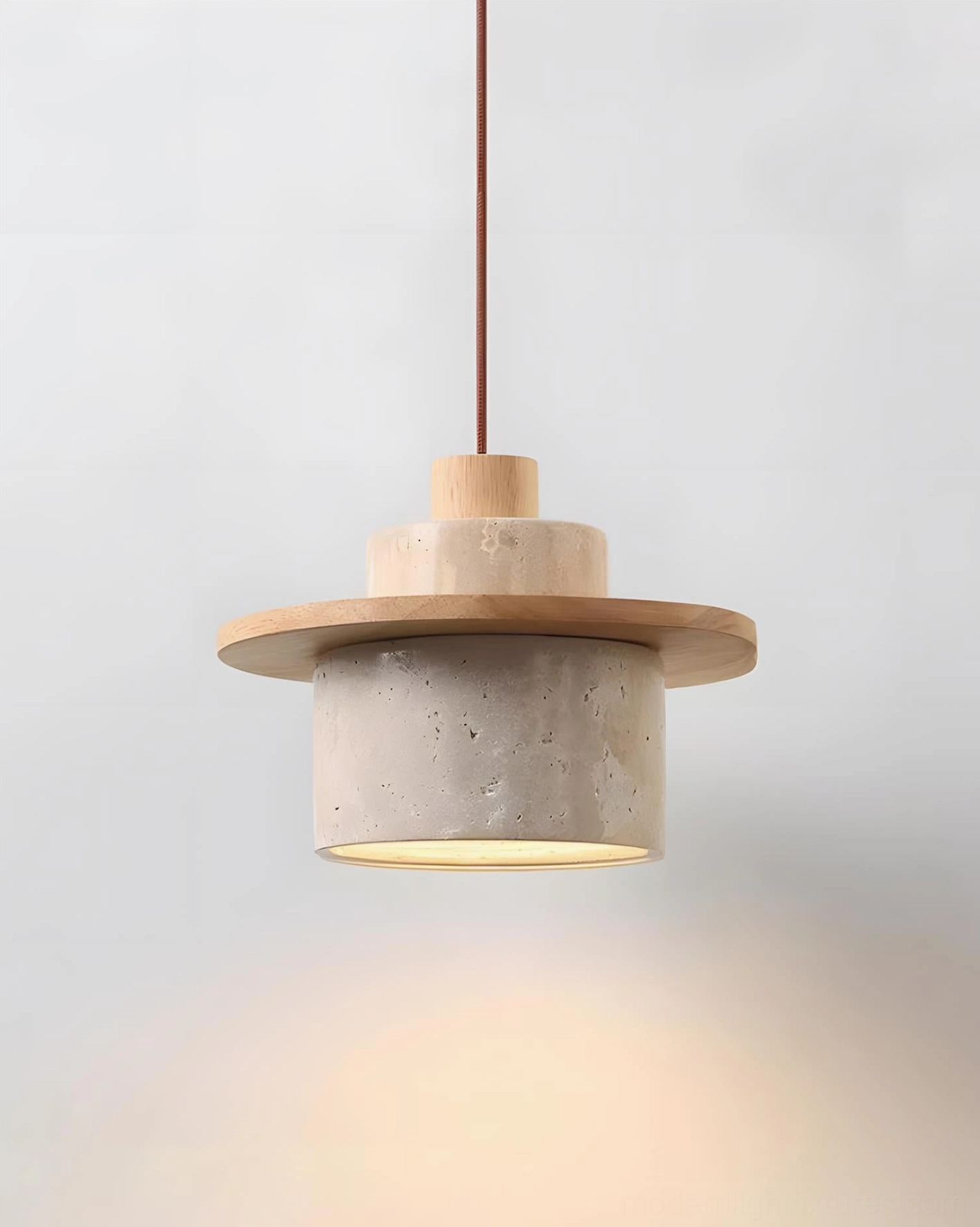 Travertine pendant light fixtures size comparison multiple heads configurations