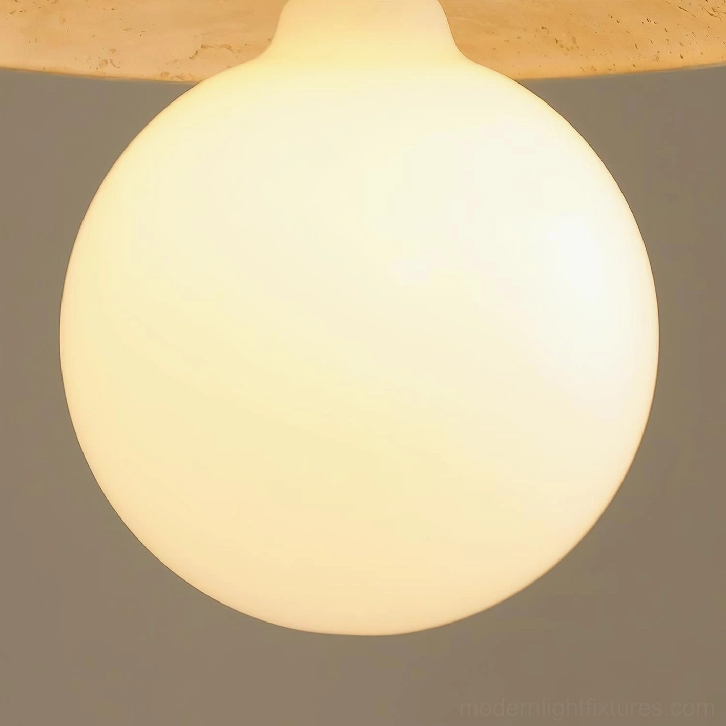 Travertine pendant light color options Walnut wood Beige stone finish palette