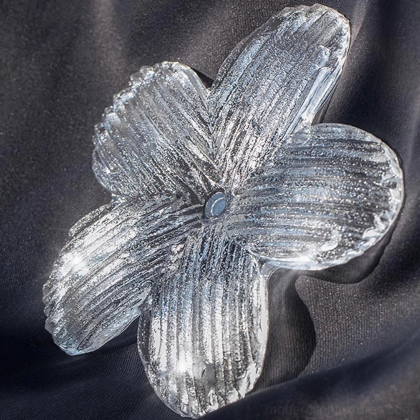 Treviso floral glass chandelier with dimmer compatibility, warm light ambiance setting