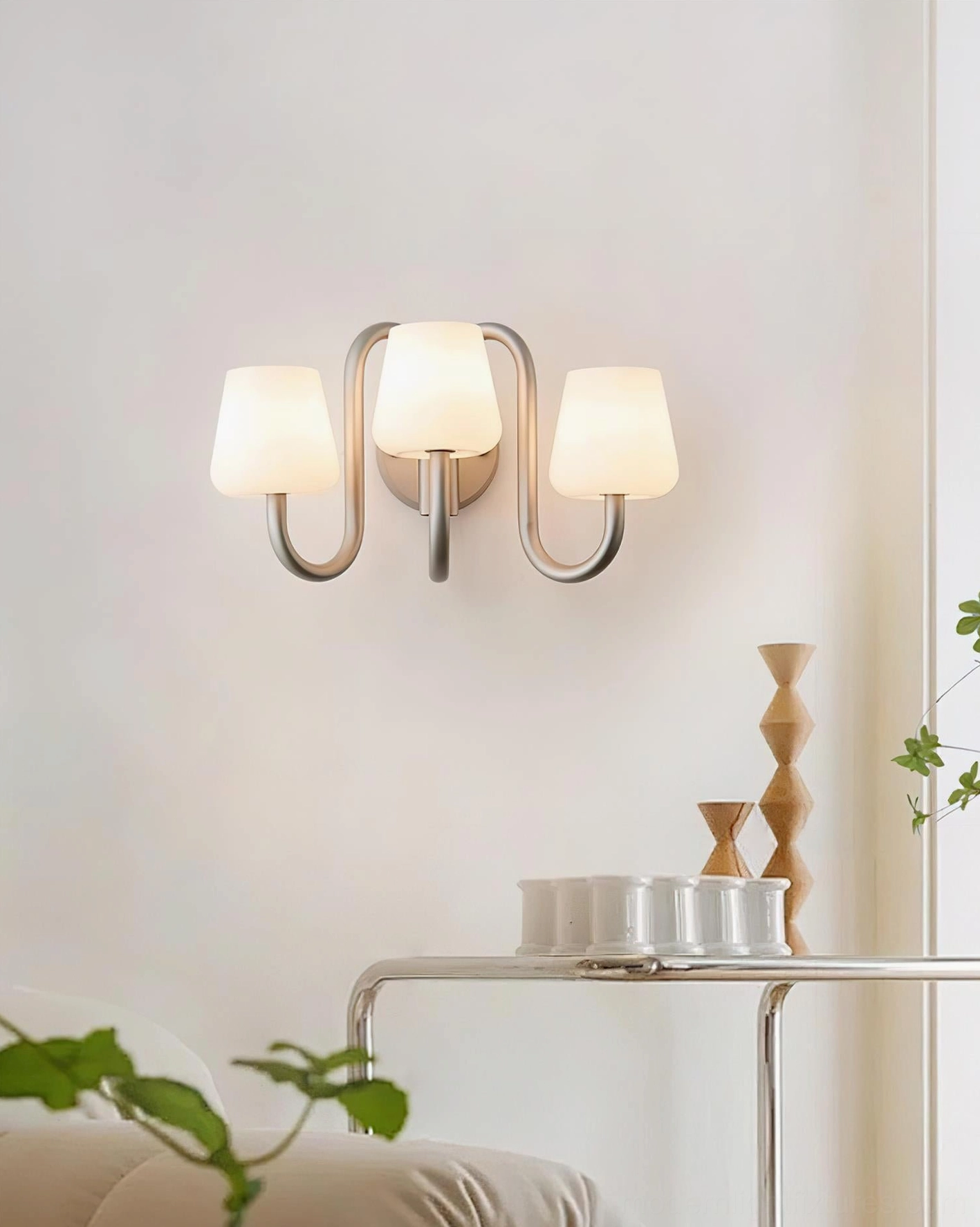 Trilo wall sconce modern scone design for bathroom and hallway ambient lighting
