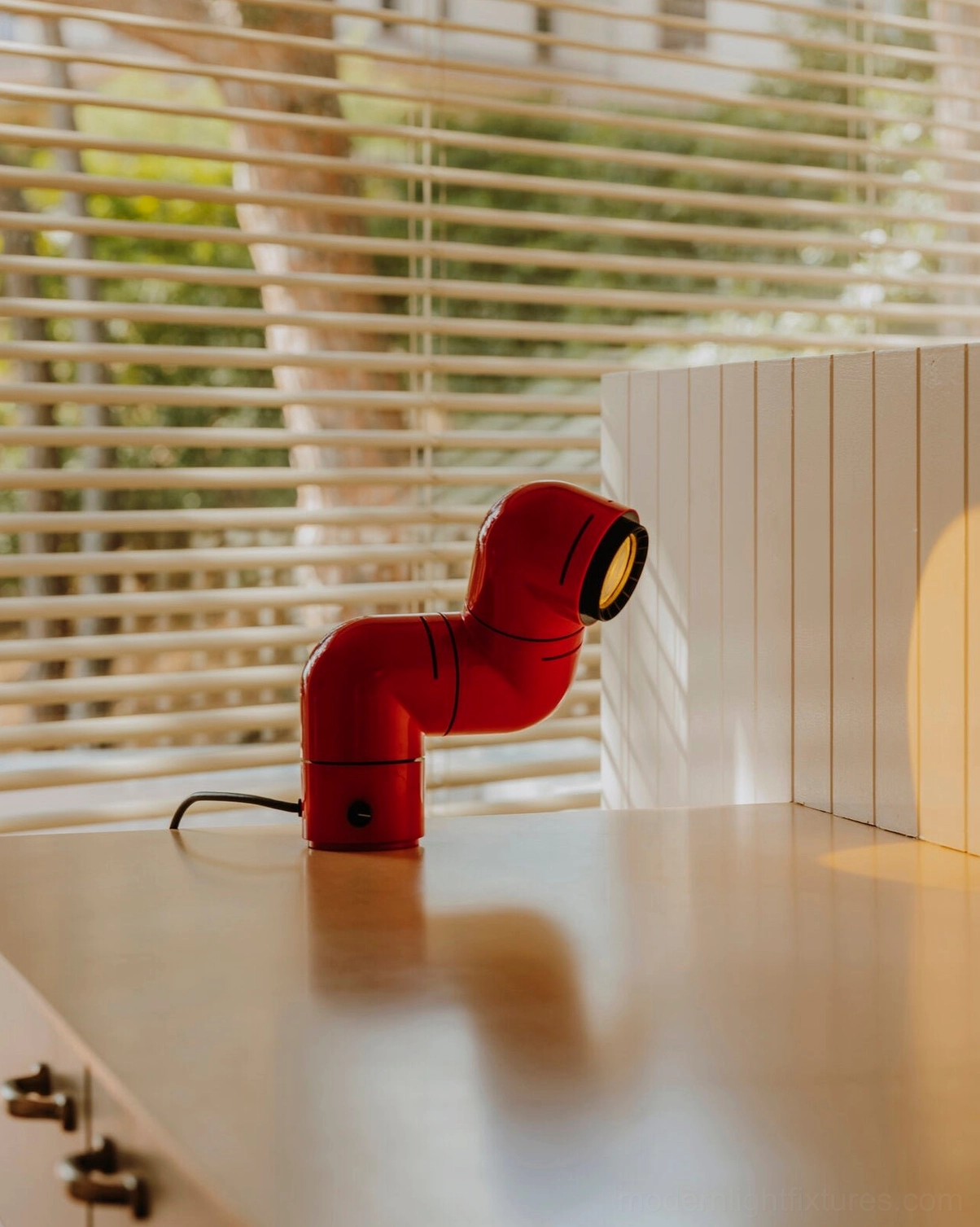 Industrial tubular table lamp integrated LED system 50000 hour lifespan