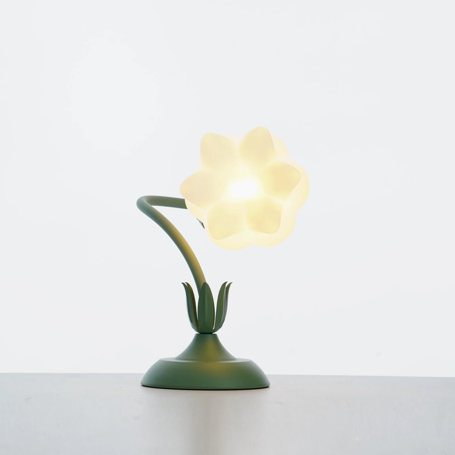 Three-color changing twist tulip LED table lamp for mood lighting and productivity
