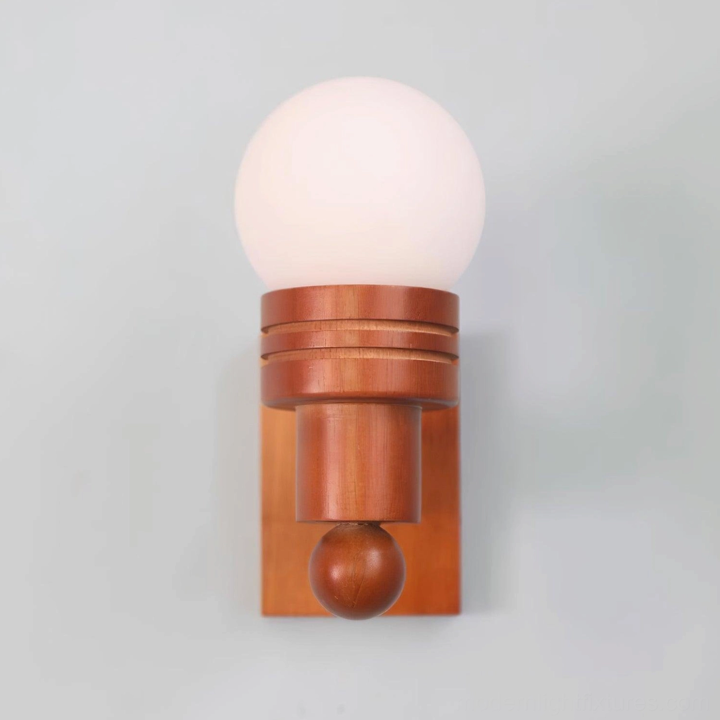 Tupelo mid-century modern wall sconce with damp-rated construction suitable for bathroom and outdoor use