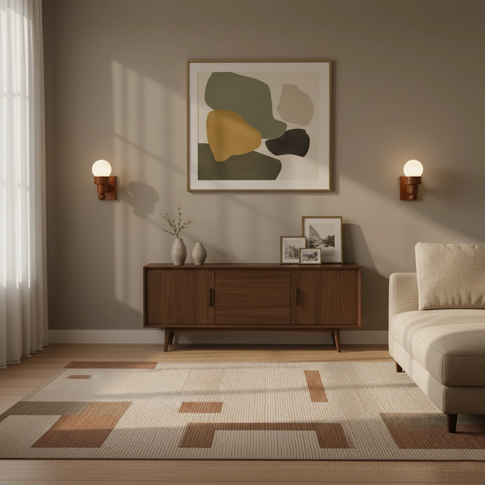 Tupelo wall sconce installed in styled interior room setting demonstrating practical lighting application