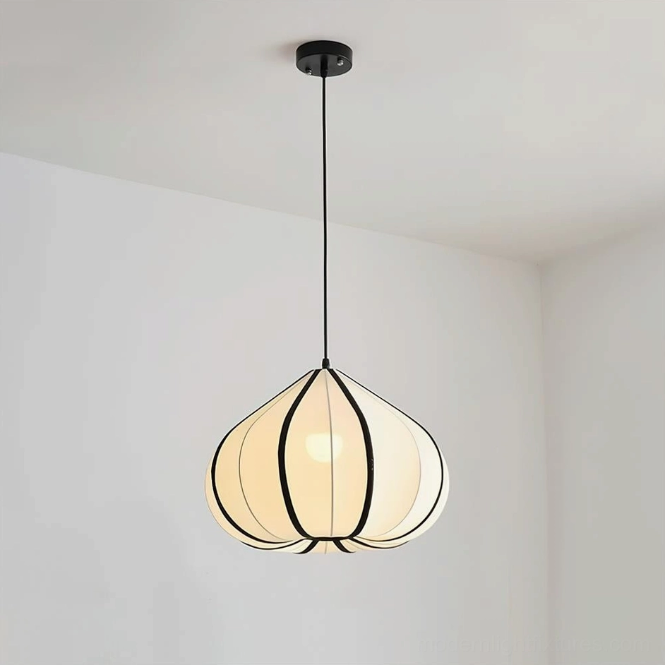 Valen pendant lamp in black finish modern contemporary home lighting fixture