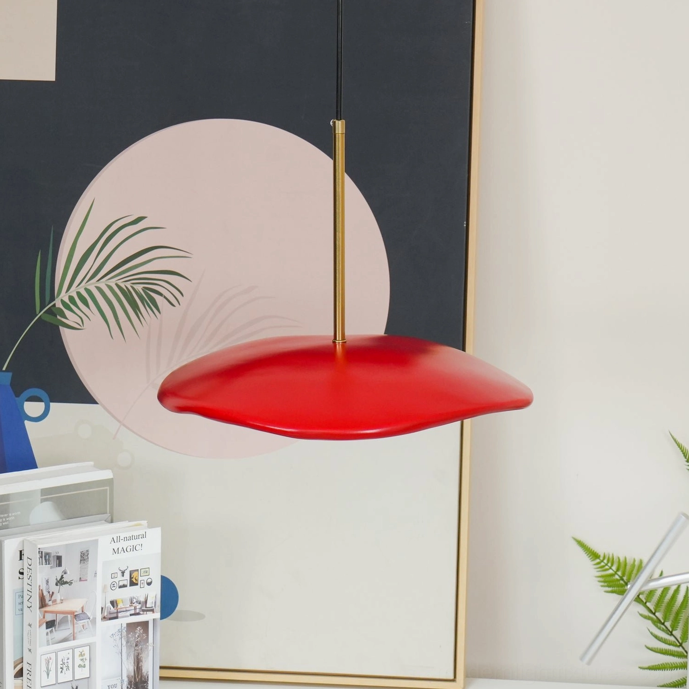 Valentina wavy disc pendant light modern contemporary interior decoration installation guide