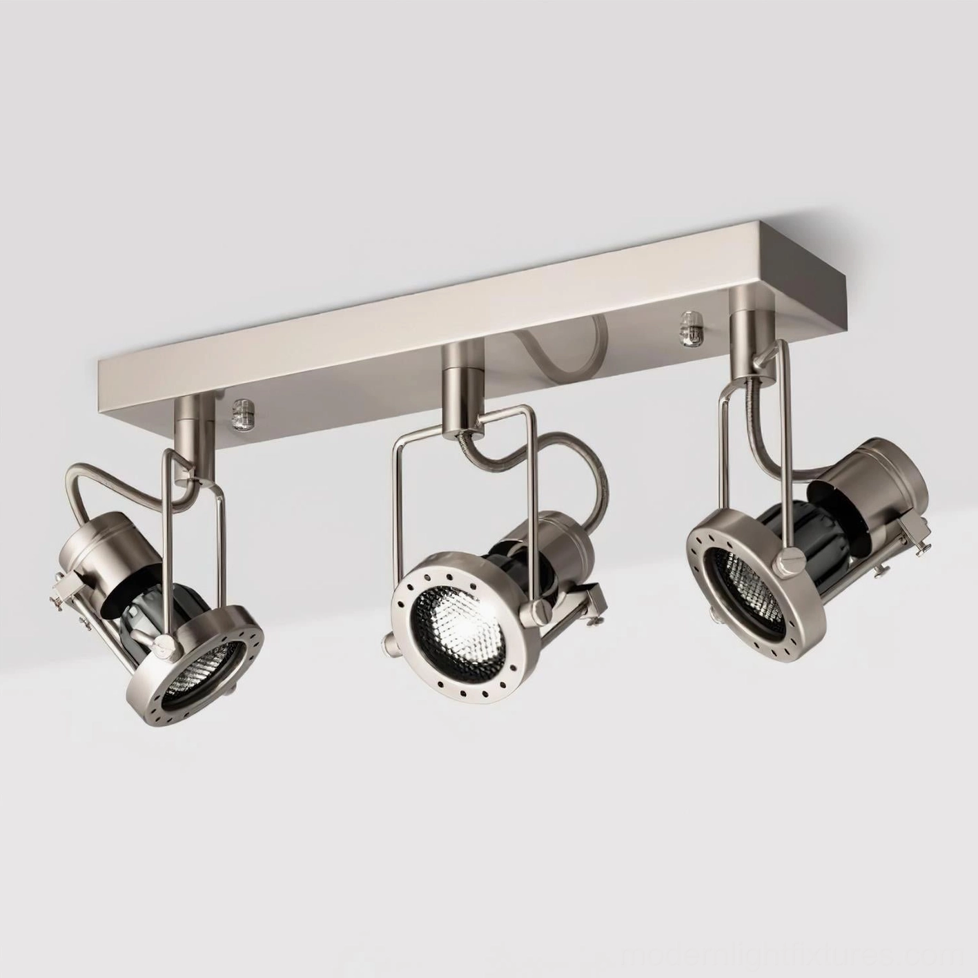 3-head linear Vector Orbit ceiling track light 36cm span comprehensive room illumination