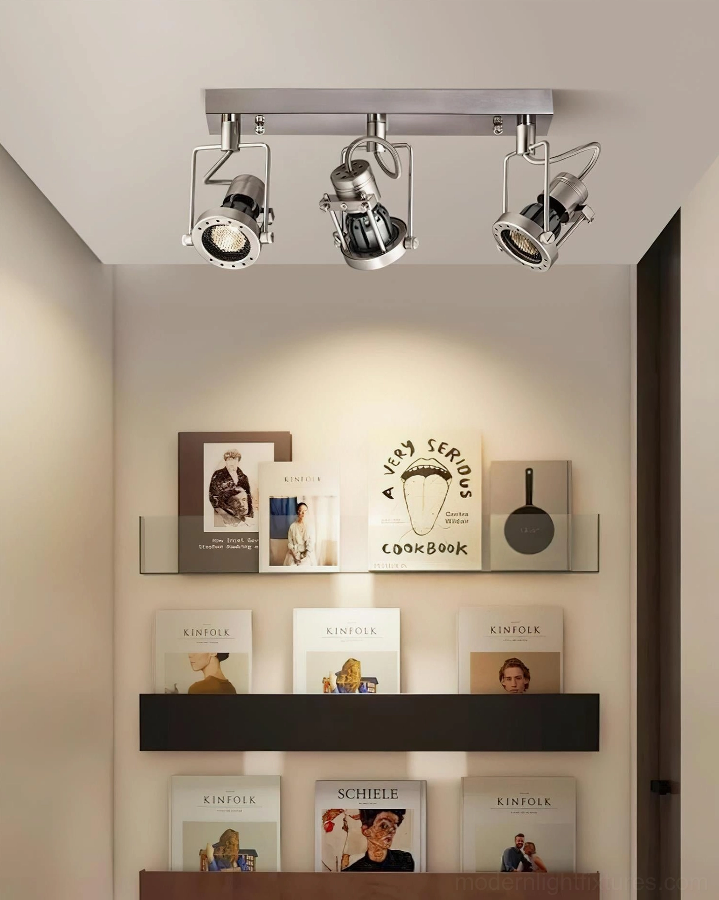 Rotatable adjustable ceiling light fixture with precision directional illumination capability