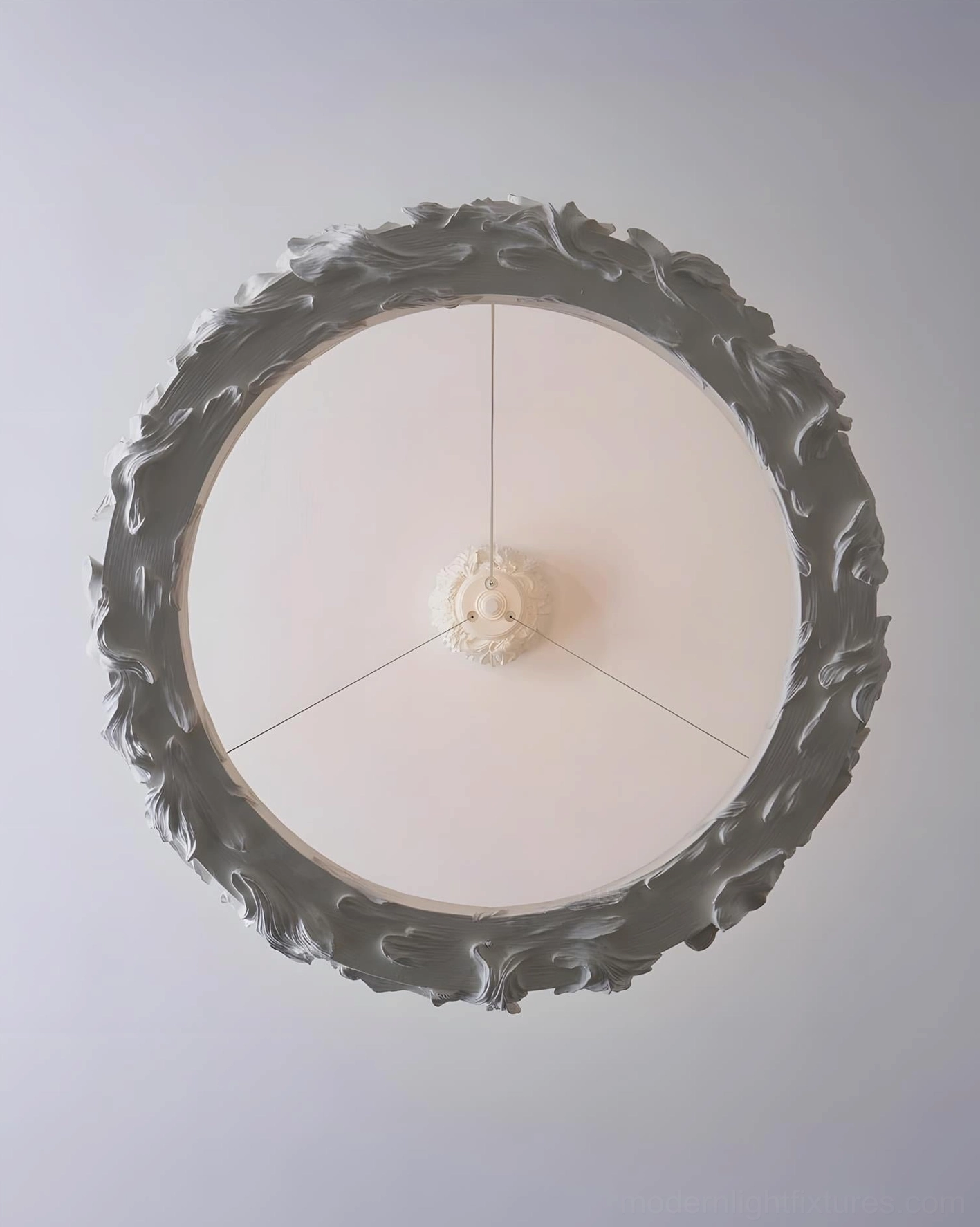 Ring pendant light Scandinavian simplicity organic leaf forms design
