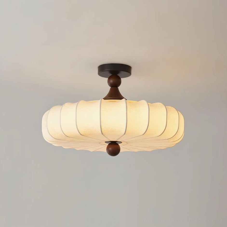 Velora small 35cm ceiling lamp compact bedroom study intimate warm ambient lighting