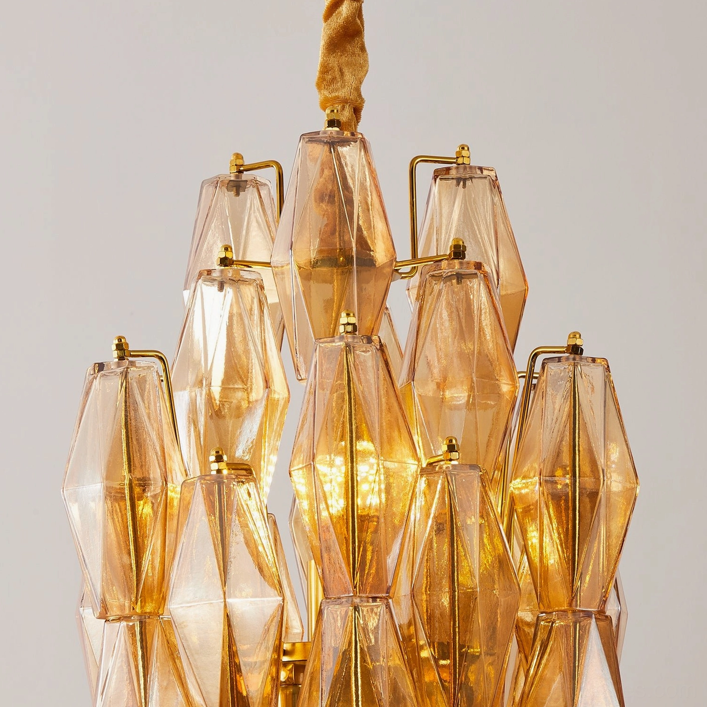 Velthra geometric glass pendant light brightening dining space with elegant ambiance