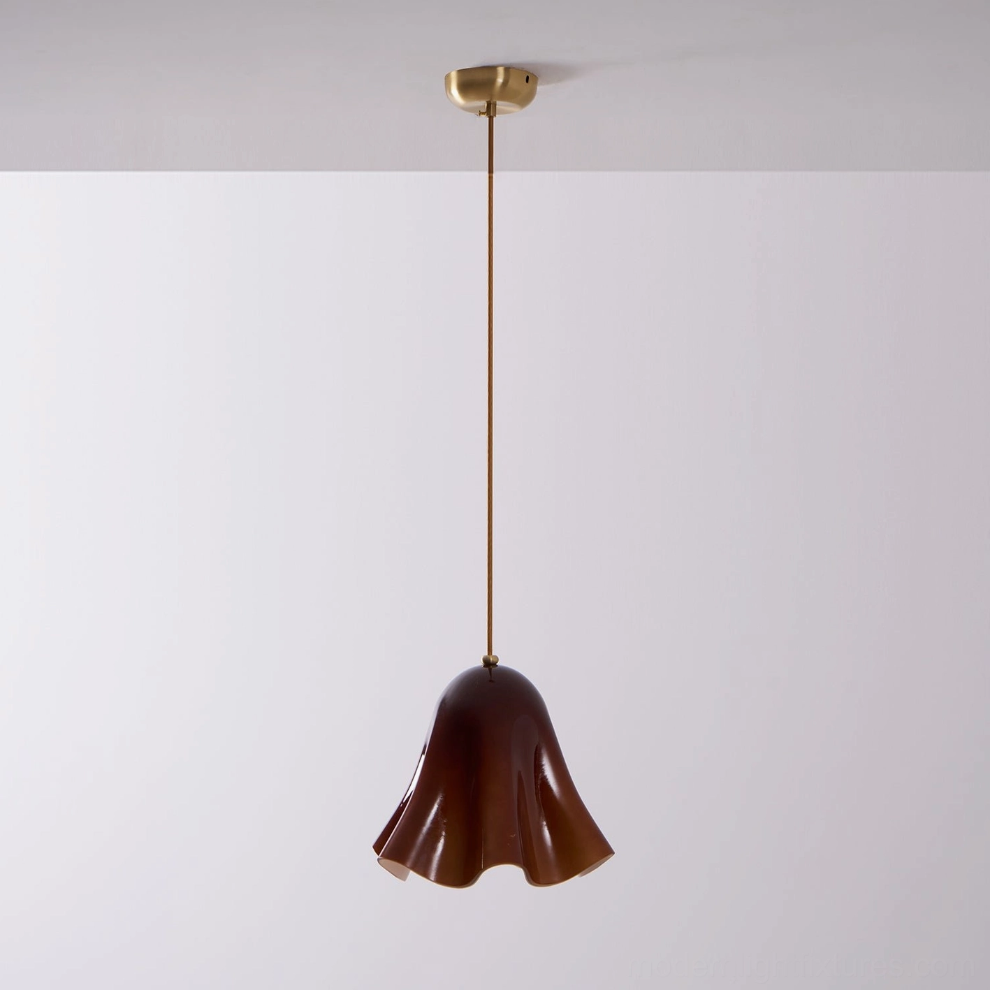Vera glass pendant light in upscale boutique restaurant dining environment